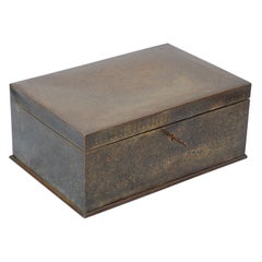 Antique Brass Hand Chased Box