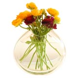 Signed Round Crystal Vase