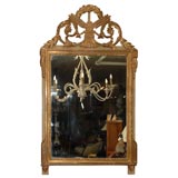 Neoclassic Style Painted and Giltwood Mirror