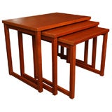 Smart Danish Teak Nesting Tables