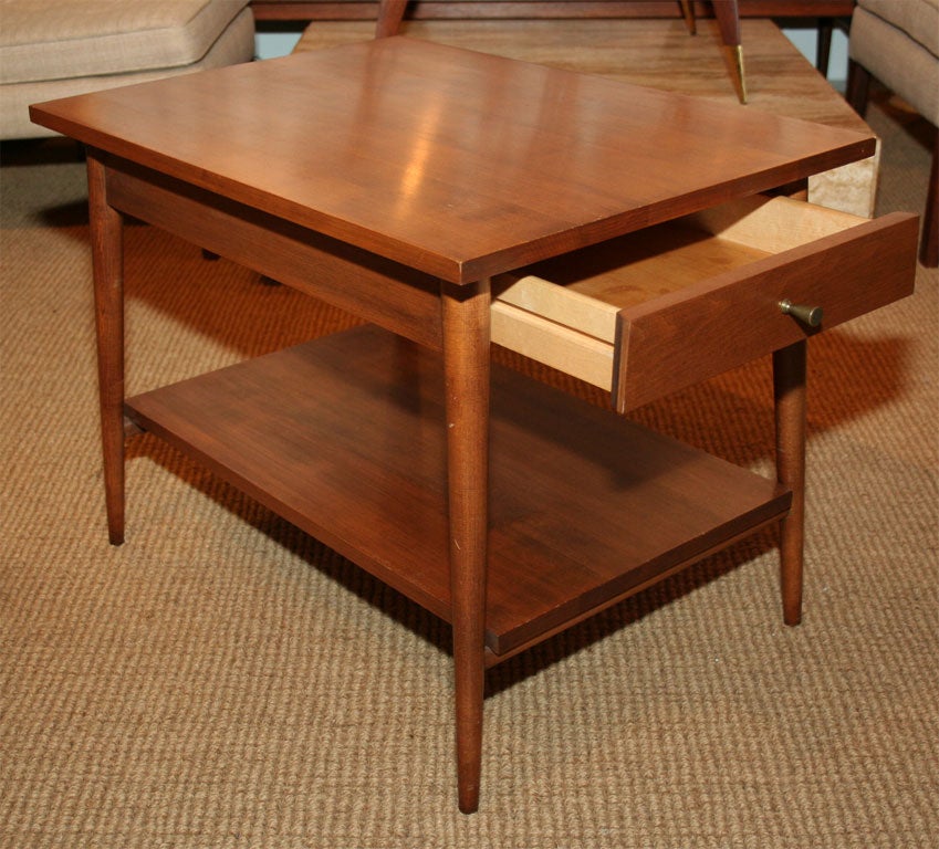 American Single Drawer 'Planner Group' Lamp Tables by Paul McCobb for Winchendon For Sale 3
