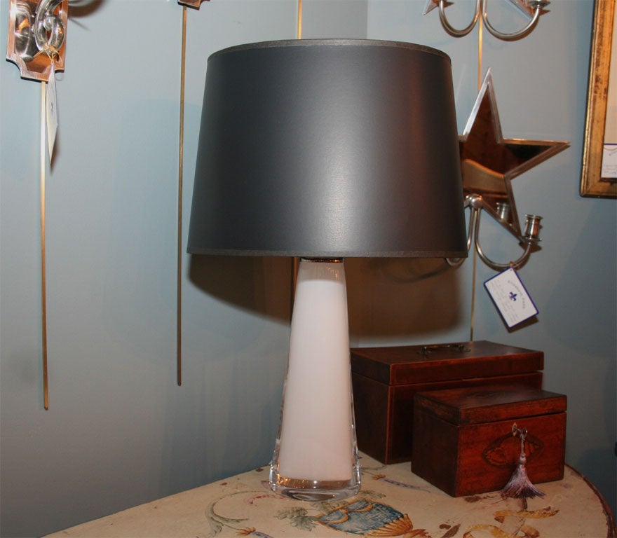 ORREFORS CRYSTAL LAMP