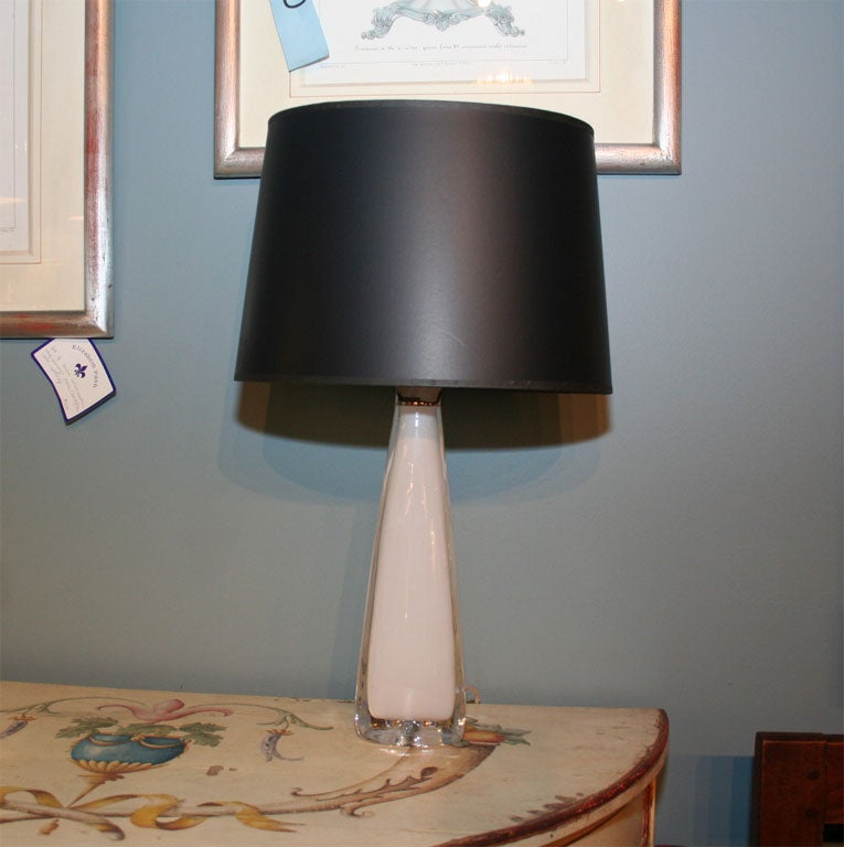 ORREFORS CRYSTAL LAMP