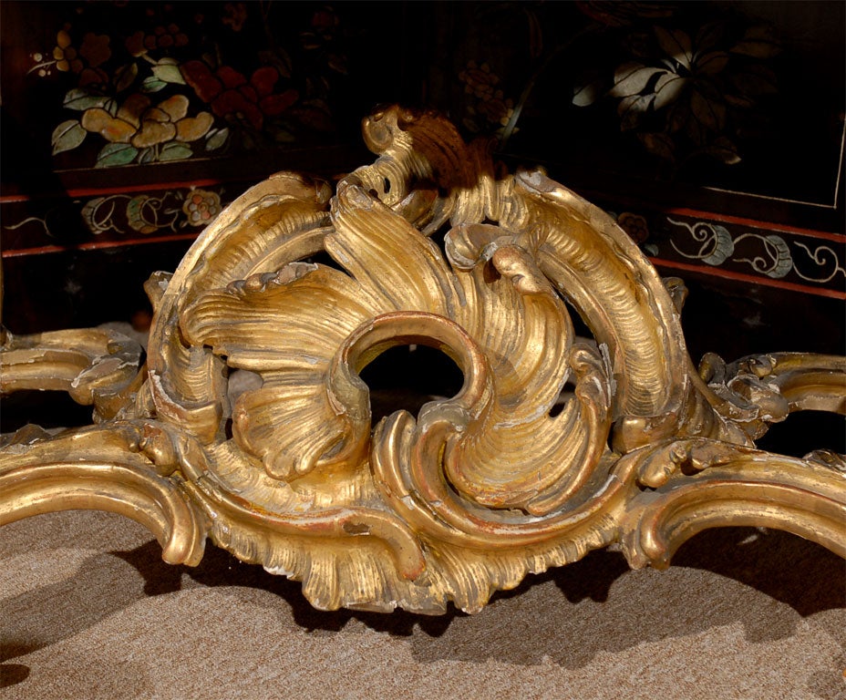 Table console en bois doré de la période Régence, France, vers 1720 en vente 2