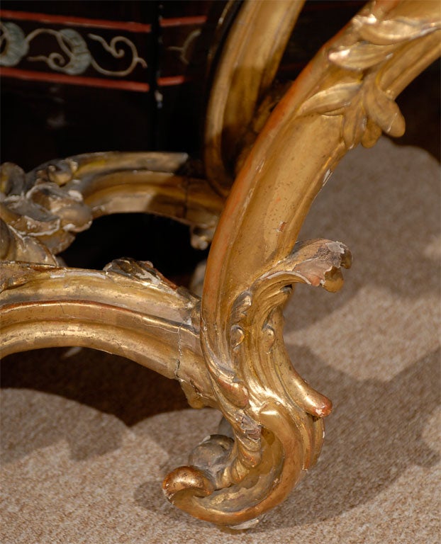 Table console en bois doré de la période Régence, France, vers 1720 en vente 3