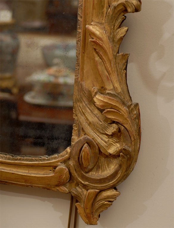 18th Century Large Early Louis XV Period Mirror, France c. 1725 For Sale