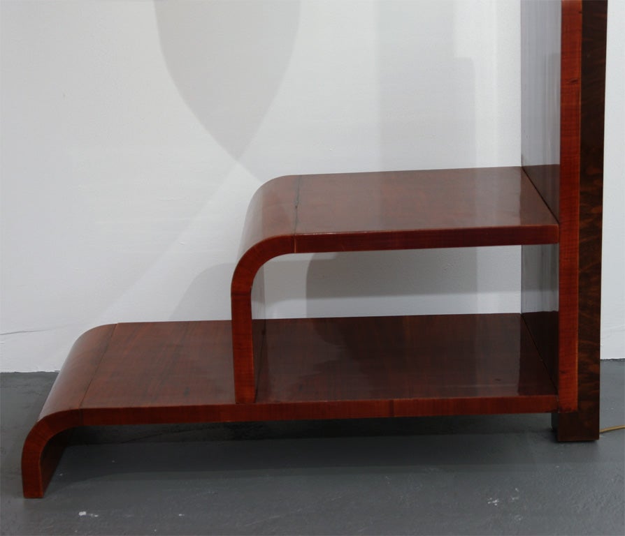 Hungarian Art Deco Floorlamp with Chrome Arm