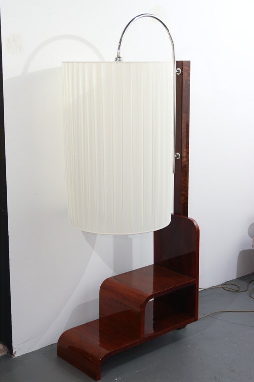 Art Deco Floorlamp with Chrome Arm 3