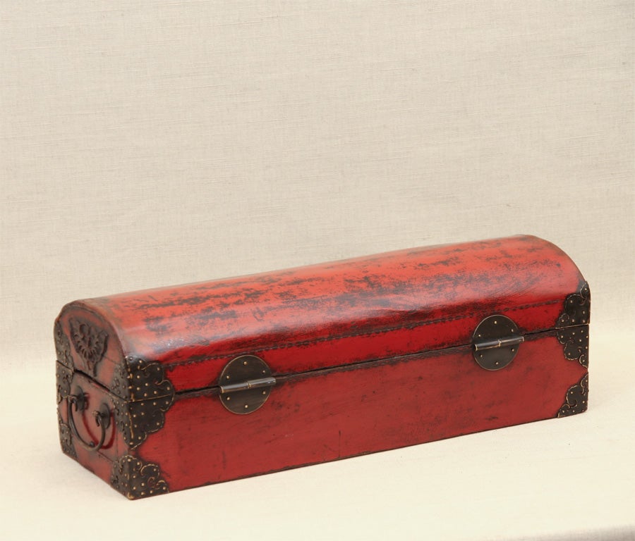 Domed Cinnabar-Lacquered Scroll Box, China, Early 19th Century 3