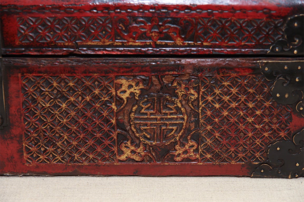 Domed Cinnabar-Lacquered Scroll Box, China, Early 19th Century 6
