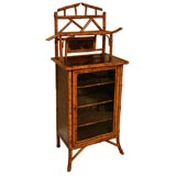 Antique 19th Century English Bamboo Music Cabinet
