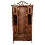 19th Century English Bamboo Armoire