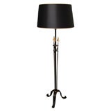 Iron Floor Lamp with Gold Arrows