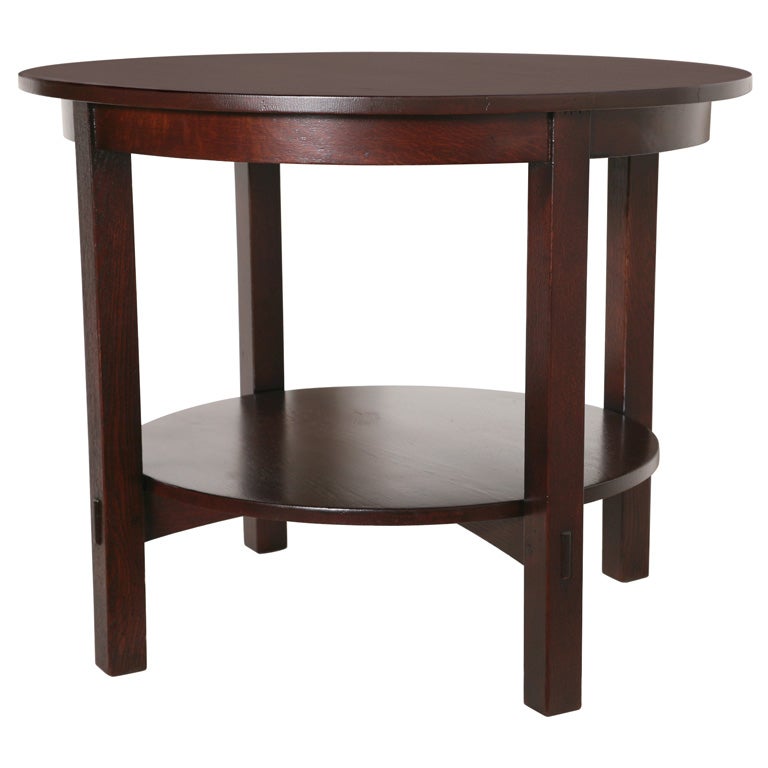 Mission Lamp Table by Stickley Brothers For Sale