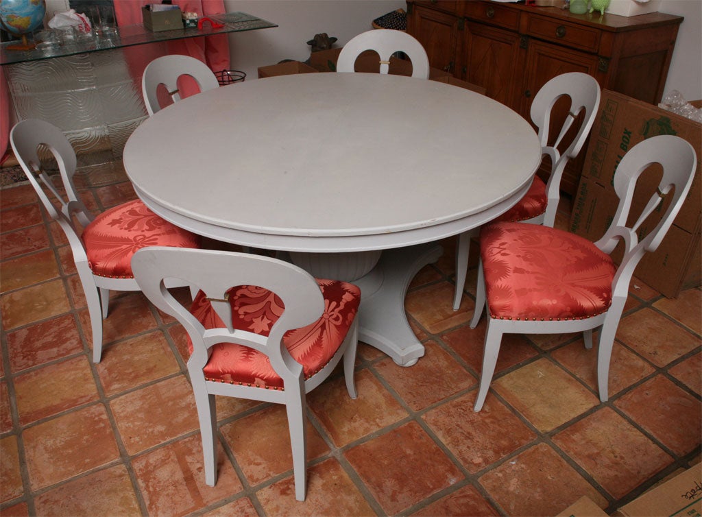 Elegant Dining Table and Six Chairs 5