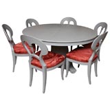 Elegant Dining Table and Six Chairs