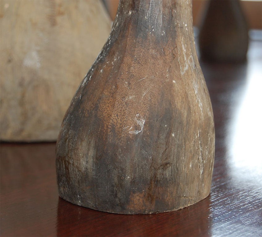 Mid-20th Century COLLECTION OF WHIMSICAL CARVED WOODEN MUSHROOMS.