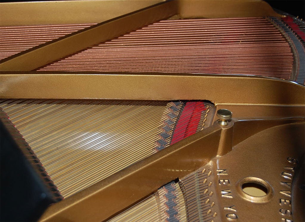 CUSTOM BABY GRAND PIANO WITH MATCHING PIANO BENCH BY JAMES MONT 2