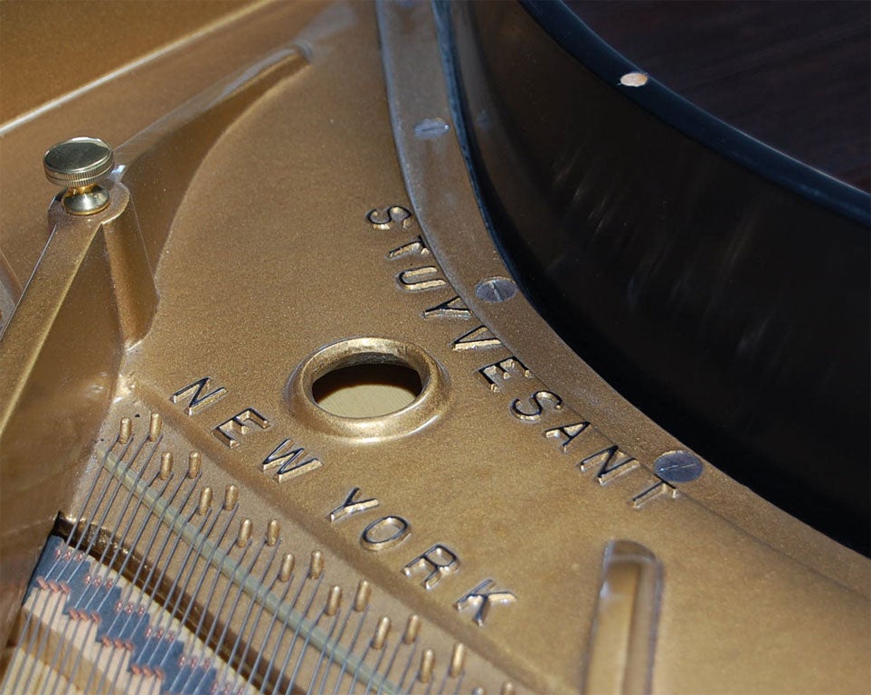 CUSTOM BABY GRAND PIANO WITH MATCHING PIANO BENCH BY JAMES MONT 3