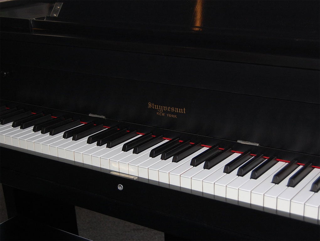 CUSTOM BABY GRAND PIANO WITH MATCHING PIANO BENCH BY JAMES MONT 4