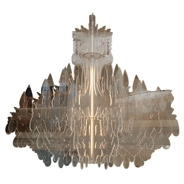 Acrylic PolyCarbonate Chandelier For Sale