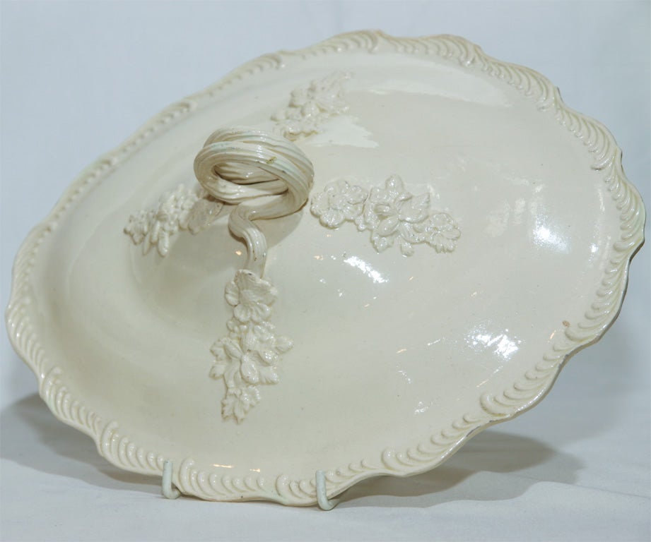 Earthenware An 18th Century English Creamware Tureen