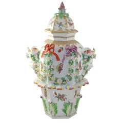 Bristol Porcelain Hexagonal Frill Vase
