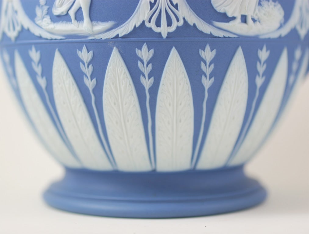 Adams Blue and White Jasper Coffee Pot