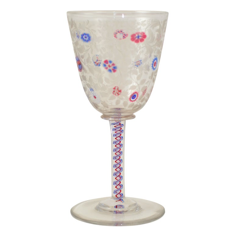 Antique Baccarat  Wine Glass