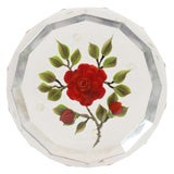 Victor Trabucco Red Rose Paperweight Plaque