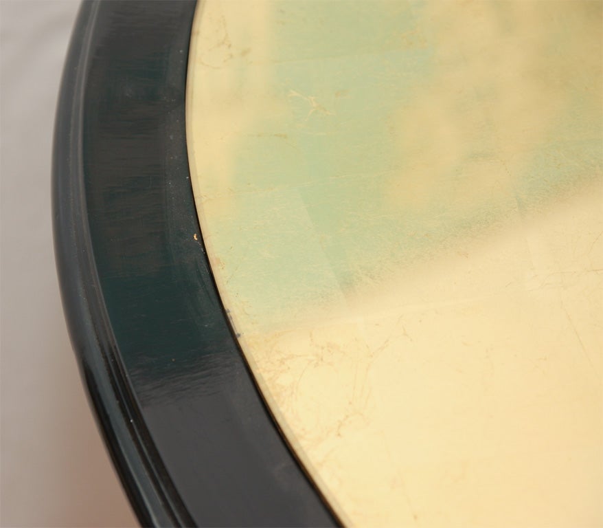 20th Century Ebonized circular table by Jansen For Sale