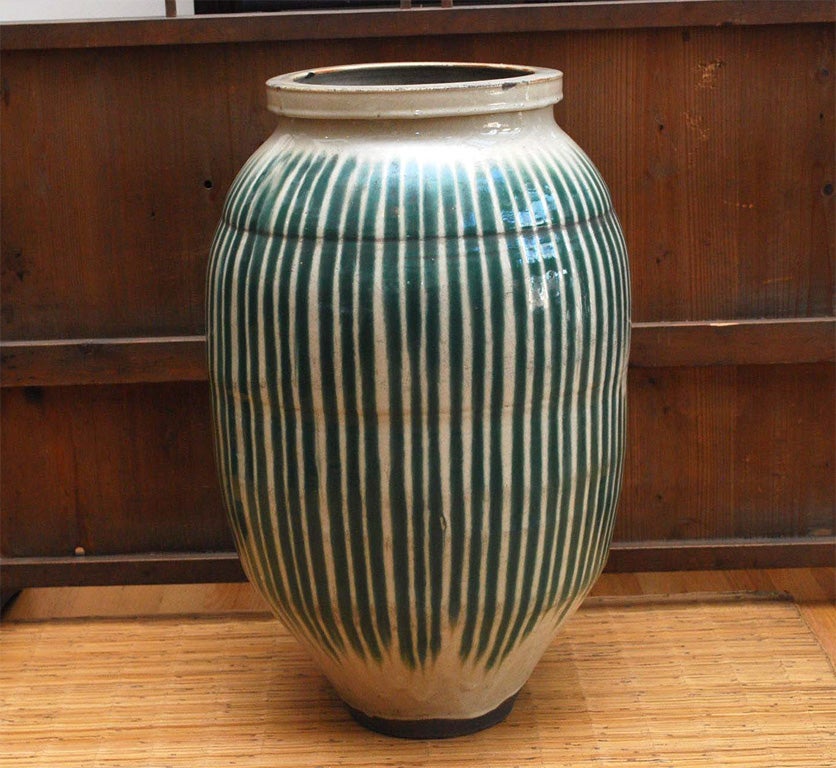Green and white stripe graze jar is called 