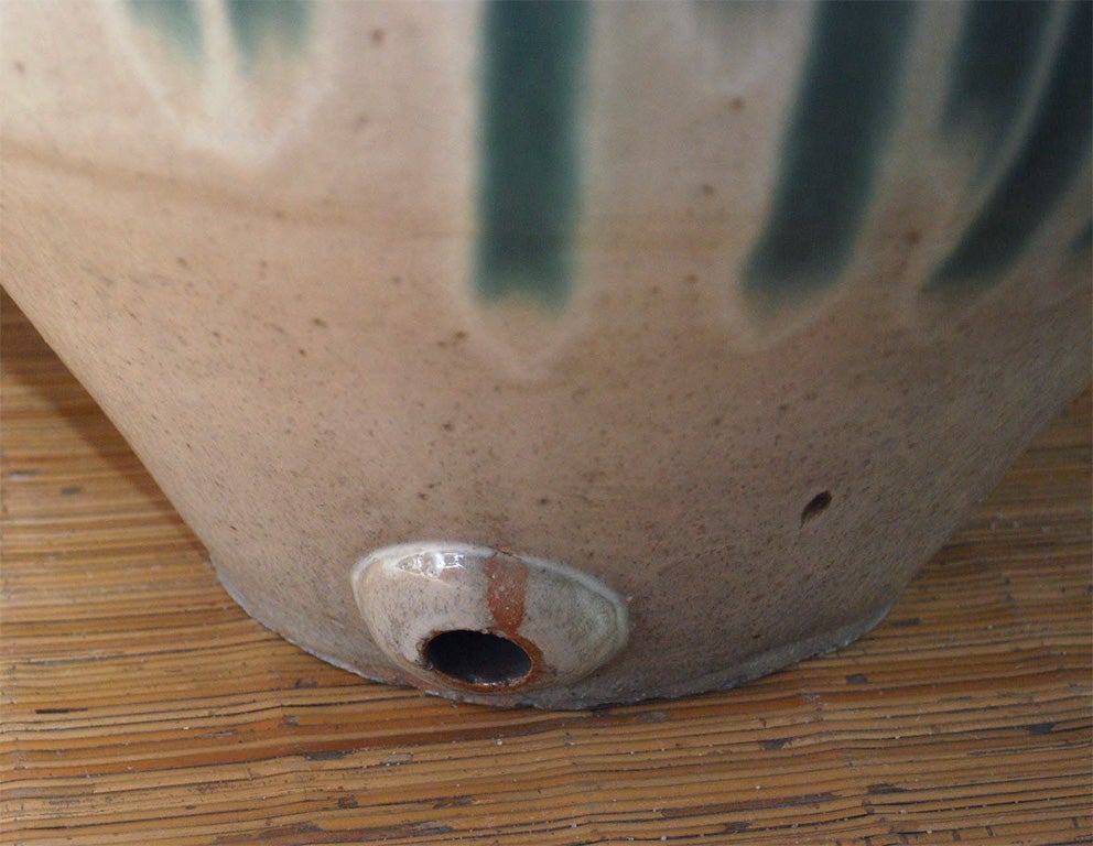 19th Century Old Sake Jar from Shigaraki For Sale