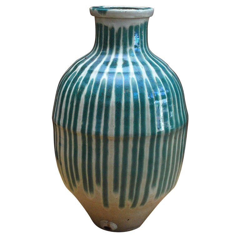Old Sake Jar from Shigaraki For Sale
