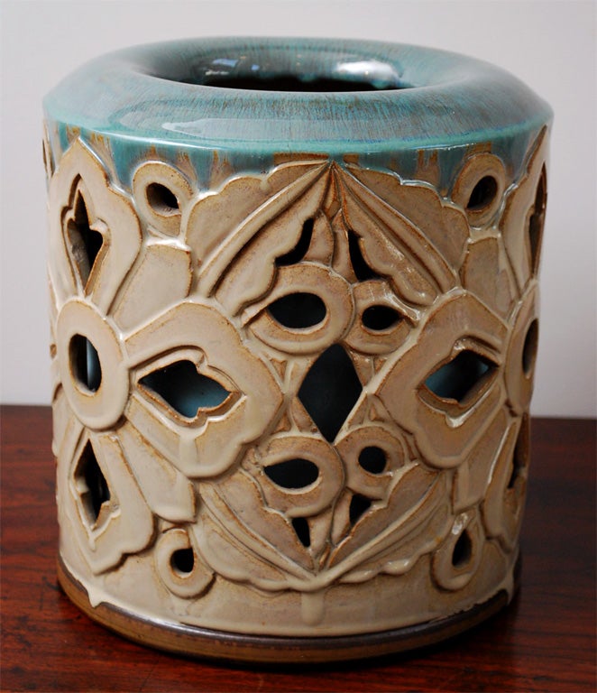Japanese Ceramic Hibachi/Brazier For Sale
