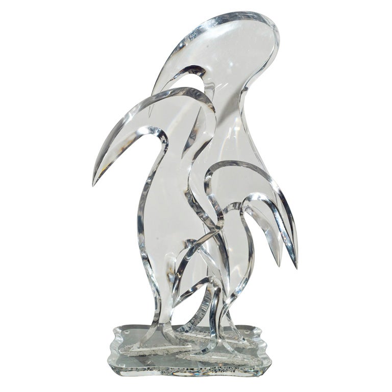 Van Teal Lucite Sculpture