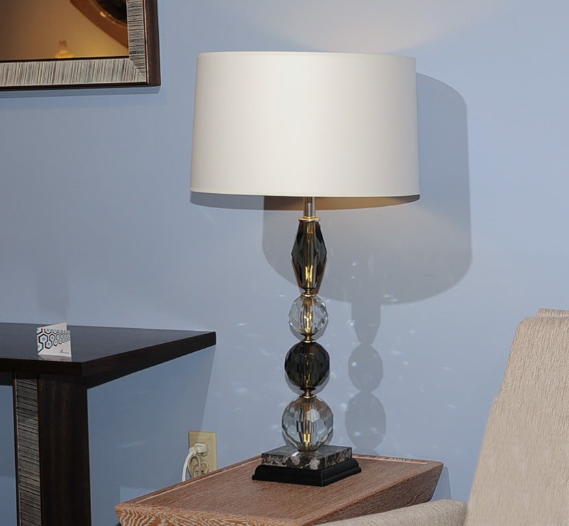Art Deco Crystal Lamps