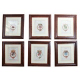 Antique Prints, French Crests 1647, By Pierre Lamy Cooper