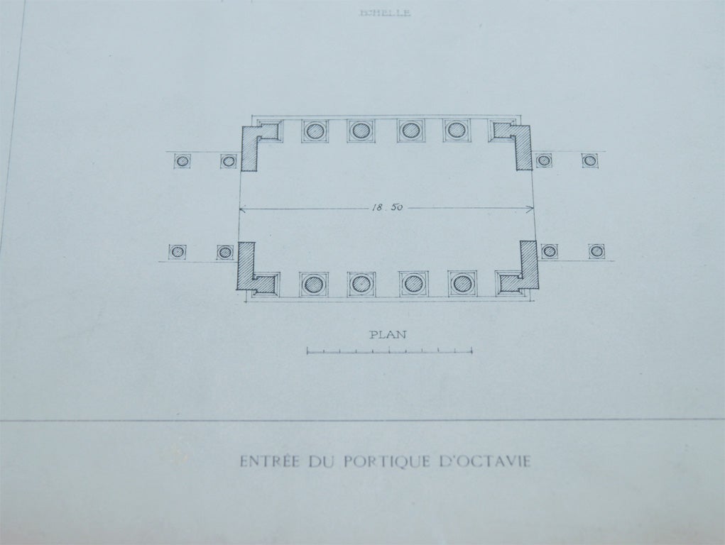 ARCHITECTURALS IN TORTOISE FRAME, 1920 IN PARIS BY GE FOURNIER