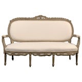 19th Century Elegant Louis XV Style Painted Canape