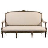 19th Century Elegant Louis XV Style Painted Canape