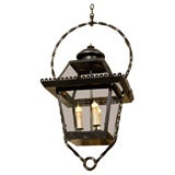 Antique Street Light Lantern as Hanging Fixture