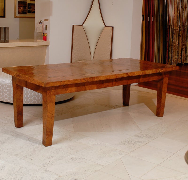 Burl Walnut Dining Table