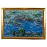 "Meadow Reflections and Goldfish" Oil Painting by Diane Kline