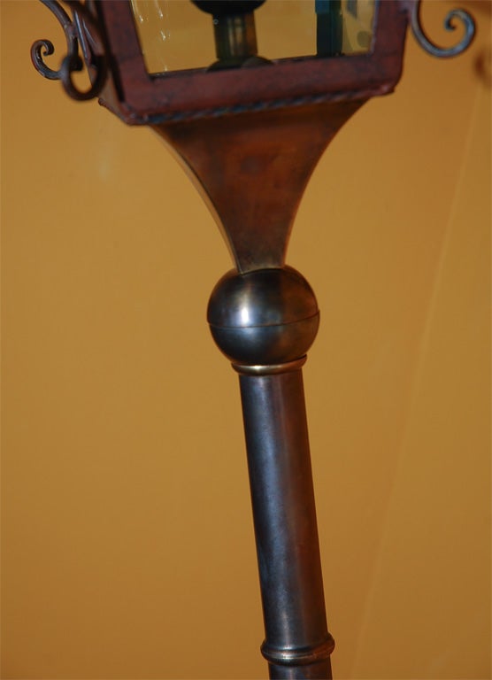 Italian Brass Wall Lantern 1