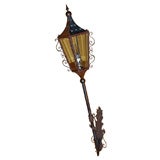 Italian Brass Wall Lantern 10