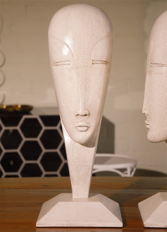 Art Deco Style Figural Bust In Excellent Condition In Los Angeles, CA