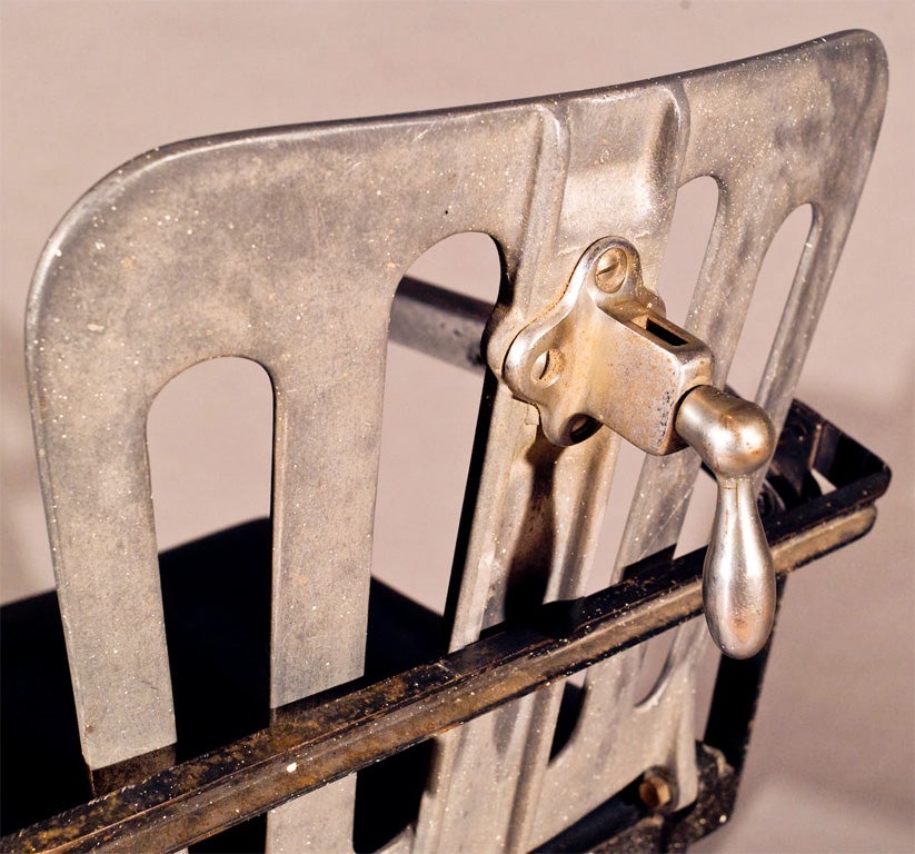 Metal Vintage Swivel Dental Chair - commercial design project For Sale