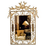 Monumental Italian tole Mirror