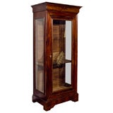 Louis Phillipe Armoire or Vitrine Glass Cabinet
